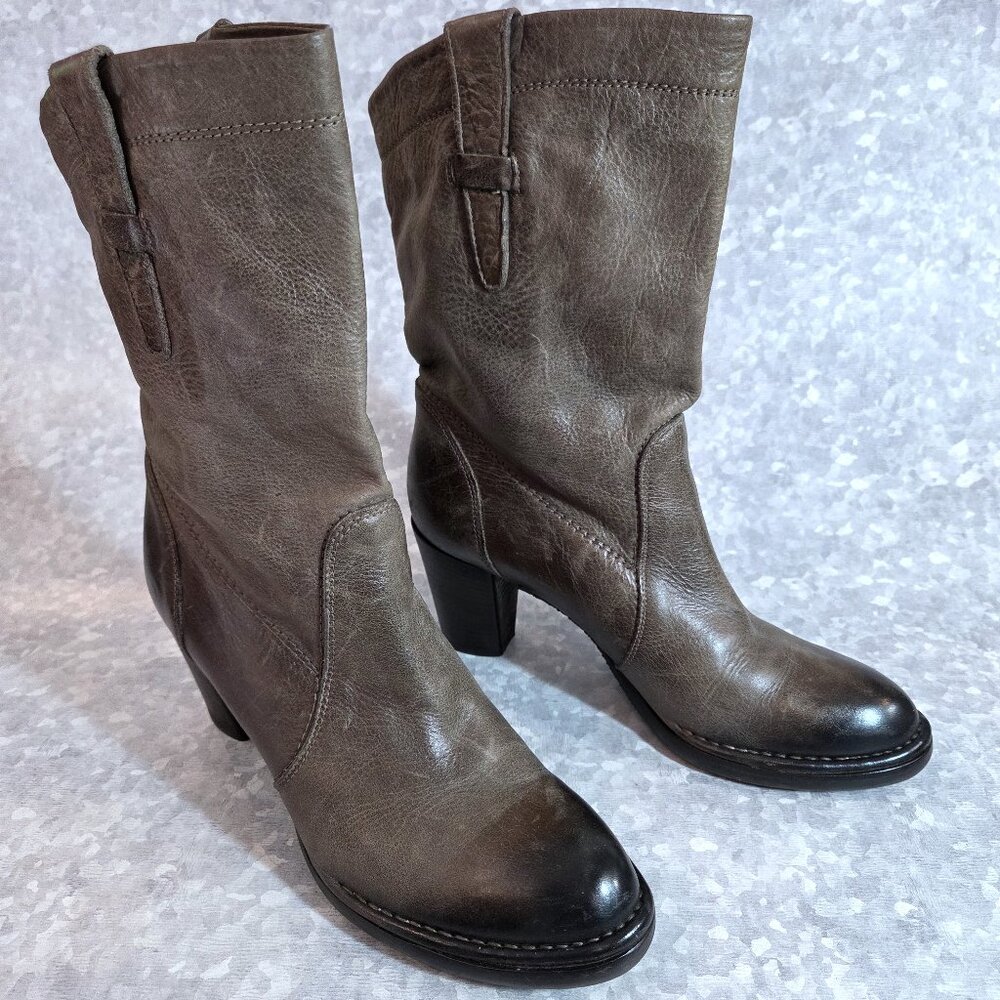 Alberto Fermani Leather Boots with Black Accents Size 39